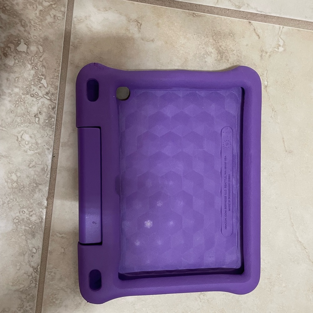 Purple Rugged Tablet Cover with Textured Design
